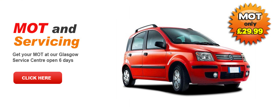 We are open 8:00am to 7:00pm Monday to Friday, 9:00am to 5:00pm on Saturday, and closed on Sundays. Our city-centre Glasgow Garage is located just off the M8 and MOT for all vehicles is only �29.99. You can contact us on 0141-420-2020 to arrange a visit, or for any enquiries, no-obligation quotes or advice.